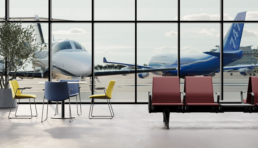 Modern Airport Chairs and Waiting Area Seat